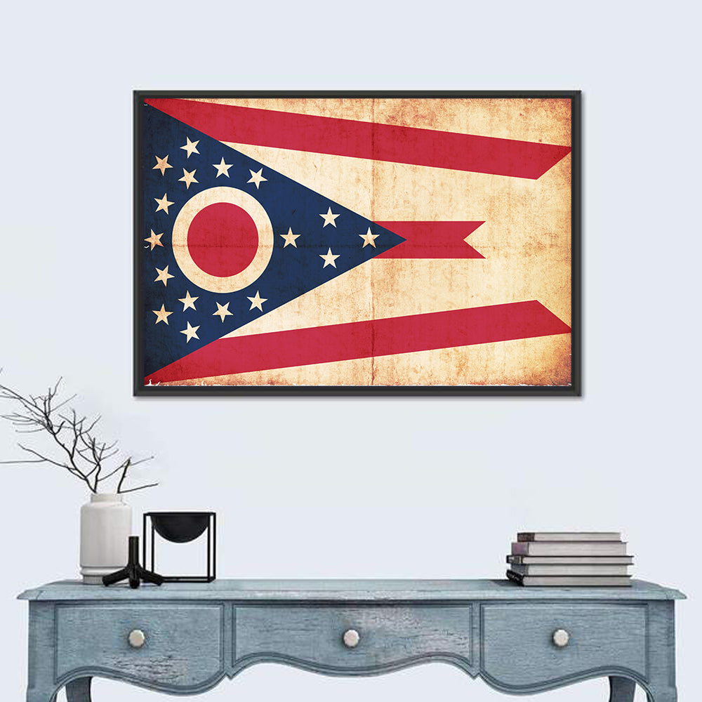 Ohio State Swallowtail Flag Wall Art