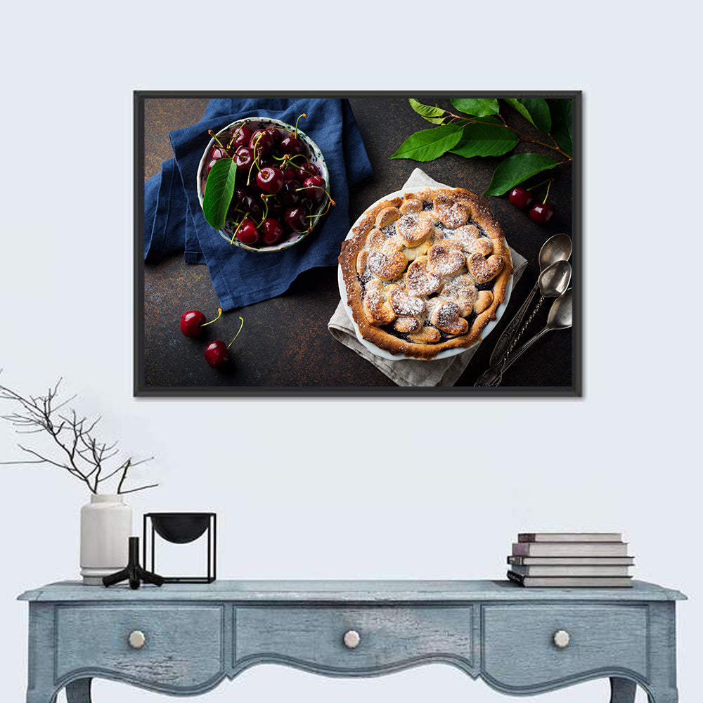 Homemade Cherry Lattice Pie Wall Art