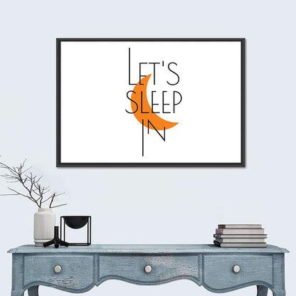Let’s Step in Crescent Moon Quote Wall Art
