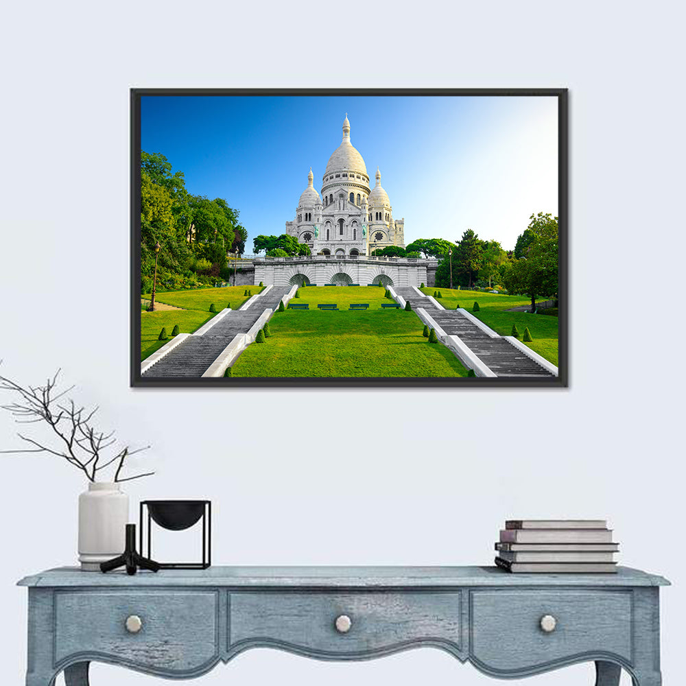 Sacré-cœur Basilica Paris Wall Art in a room, landscape