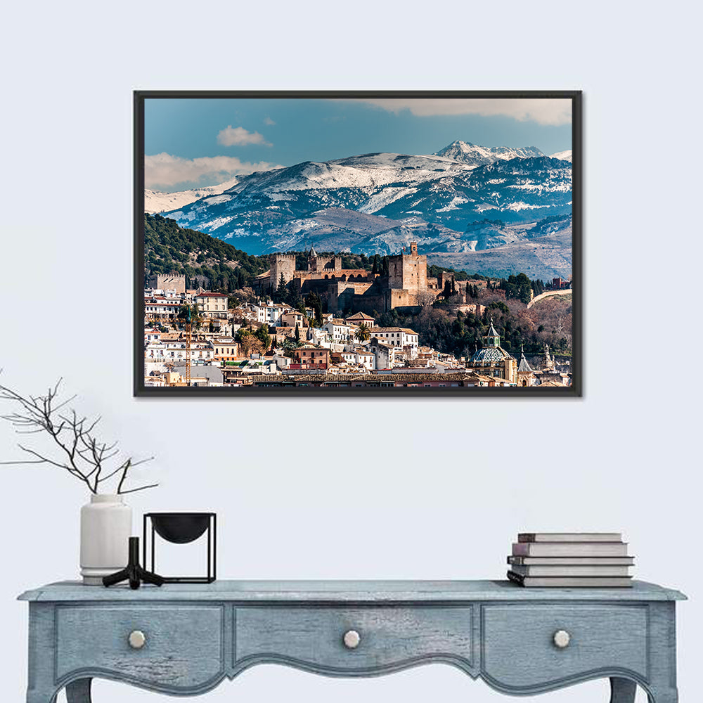 Alhambra City View Wall Art in a room, landscape