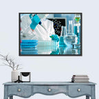 Scientist Using a Pipette Wall Art