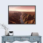 Death Canyon Aerial View Wall Art