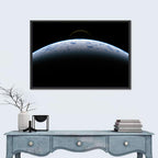 Earth and Moon from Orbit Wall Art