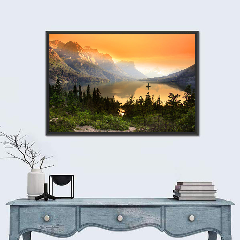 Saint Mary Lake, Wild Goose Island Wall Art