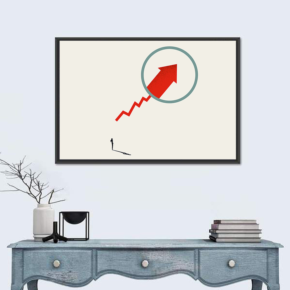 Investment Strategy Concept Wall Art in a room, landscape