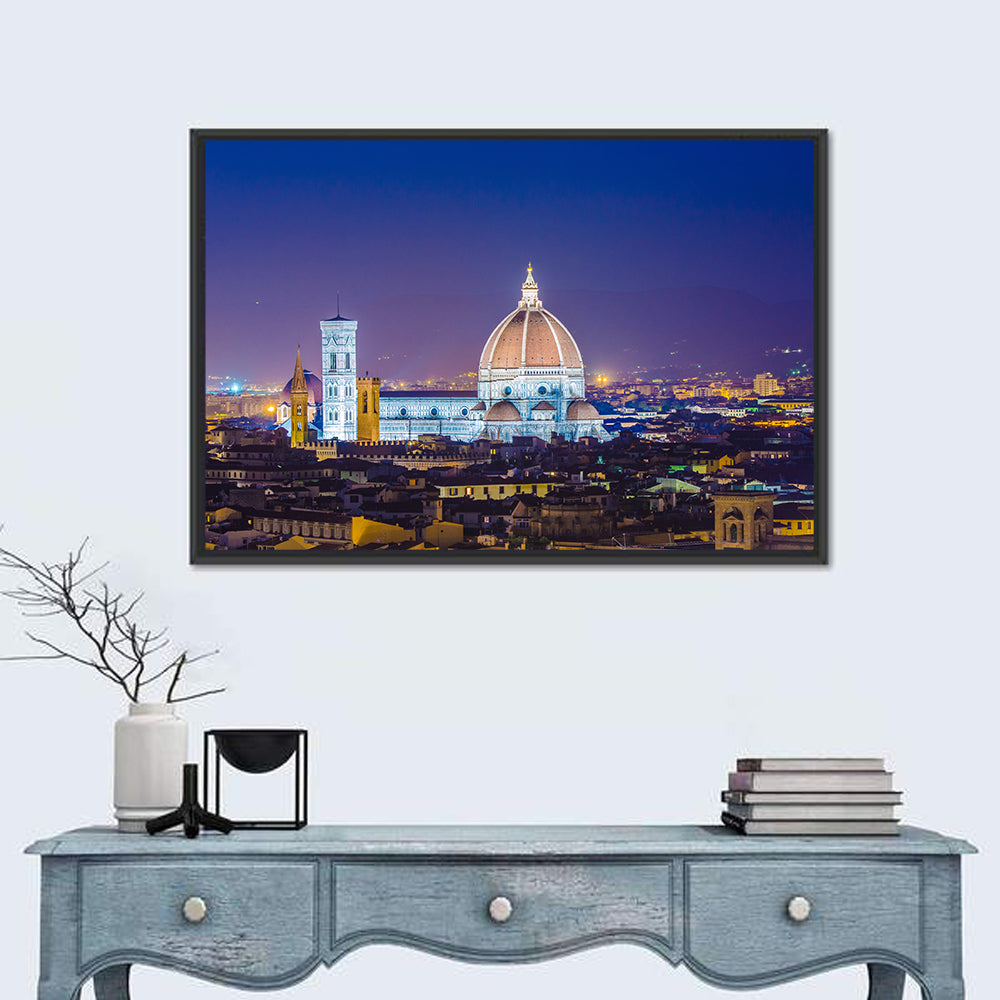Florence Night Skyline Wall Art