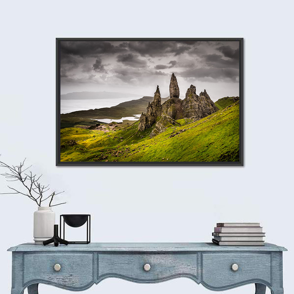 Old Man of Storr, Isle of Skye Wall Art in a room, landscape