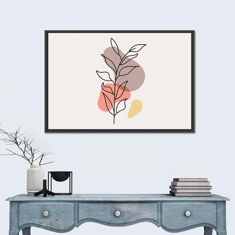 Minimalist Floral Line Drawing Wall Art