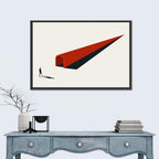 Silhouette in Red Tunnel Wall Art