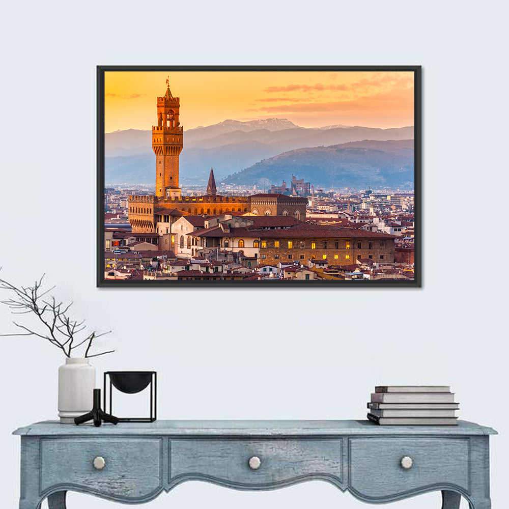 Palazzo Vecchio at Dusk Wall Art
