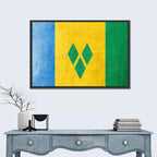 Saint Vincent and the Grenadines National Flag Wall Art