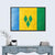 Saint Vincent & The Grenadines Flag Wall Art