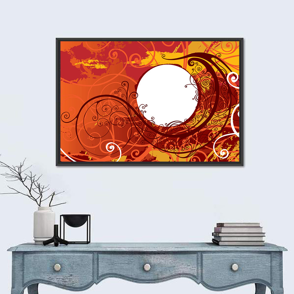 Floral Scrollwork Ornament Wall Art