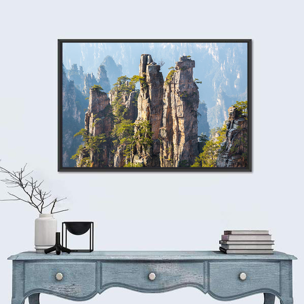 Zhangjiajie Sandstone Pillars Wall Art