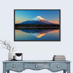 Mount Fuji Reflected on Lake Shoji Wall Art
