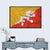 Waving Bhutan Flag Wall Art