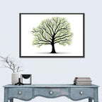Deciduous Tree Silhouette Wall Art