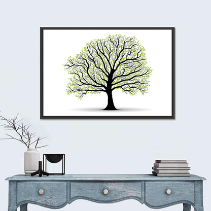 Vector Tree Silhouette Wall Art