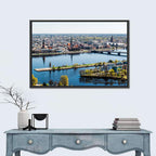 Riga Riverfront with St. Peter's Church Wall Art
