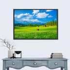 Alpine Valley Meadow, Austria Wall Art