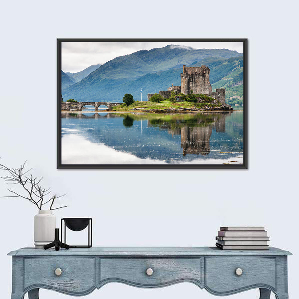 Eilean Donan Castle, Scotland Wall Art in a room, landscape