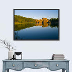 Sylvan Lake Golden Hour Reflection Wall Art