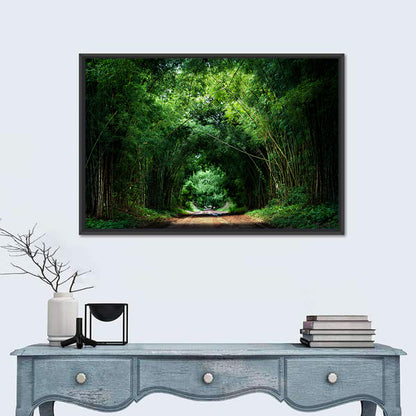 Road With Bamboo In Kyoto Wall Art