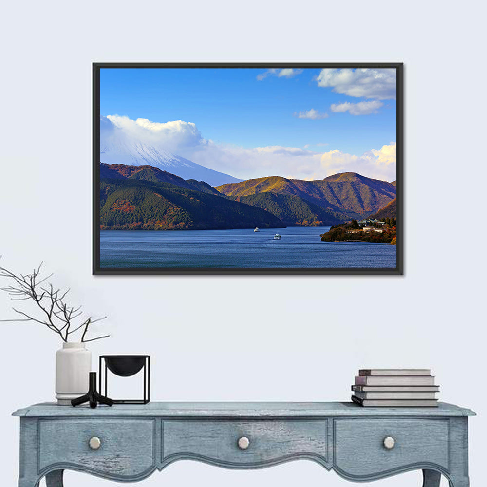 Lake Ashi with Mount Fuji Wall Art