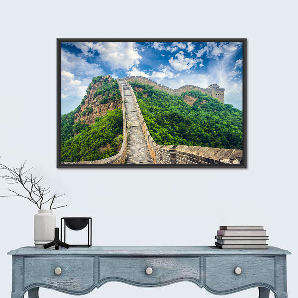 Great Stone Staircase Wall Art in a room, landscape