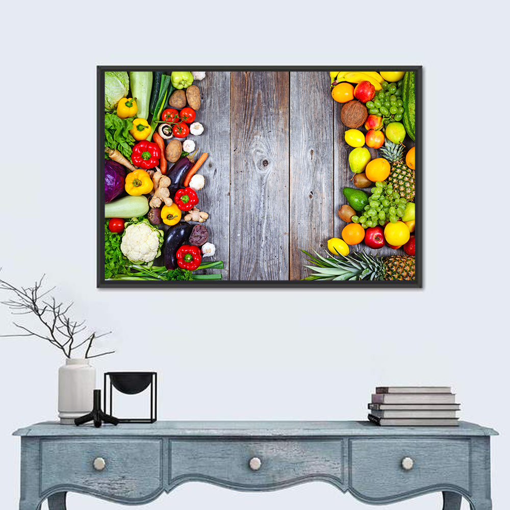 Fresh Vegetables and Fruit Wall Art