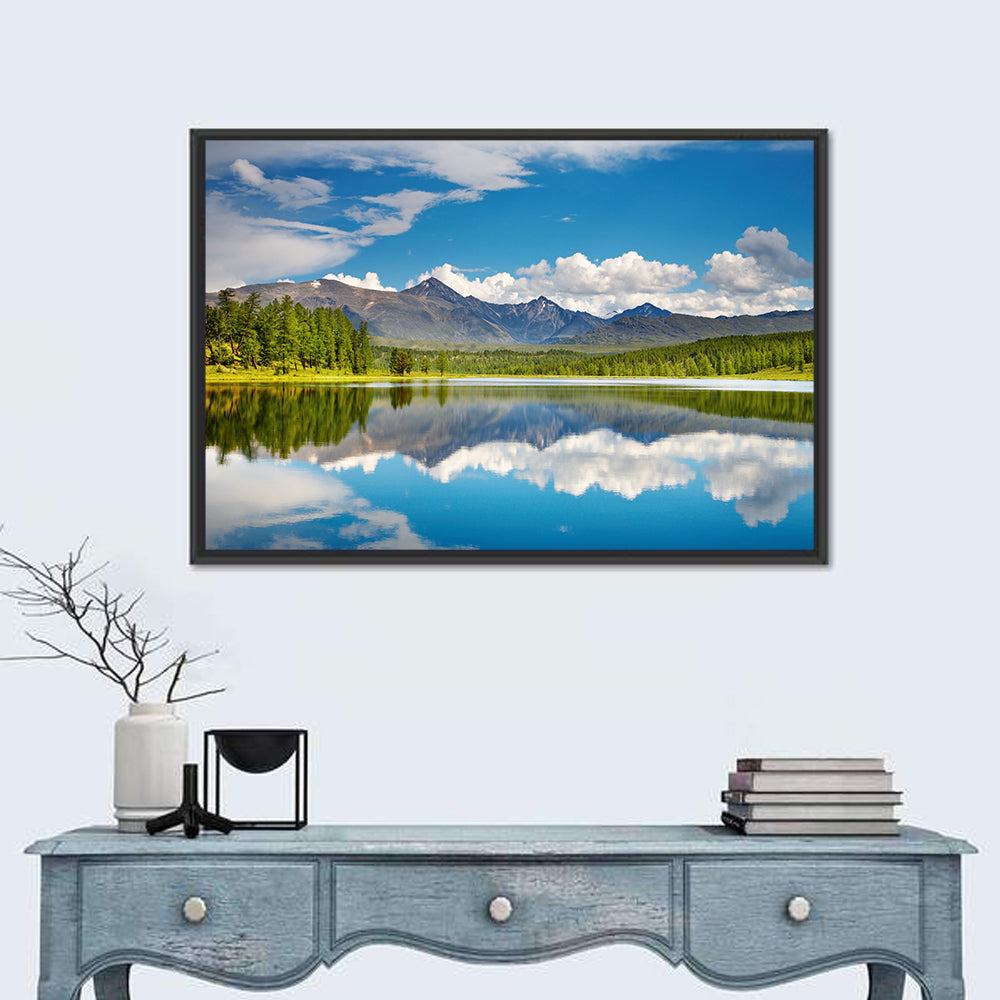 Altai Mountain Lake Reflection Wall Art