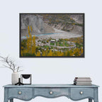 Autumn Hunza Valley Landscape Wall Art