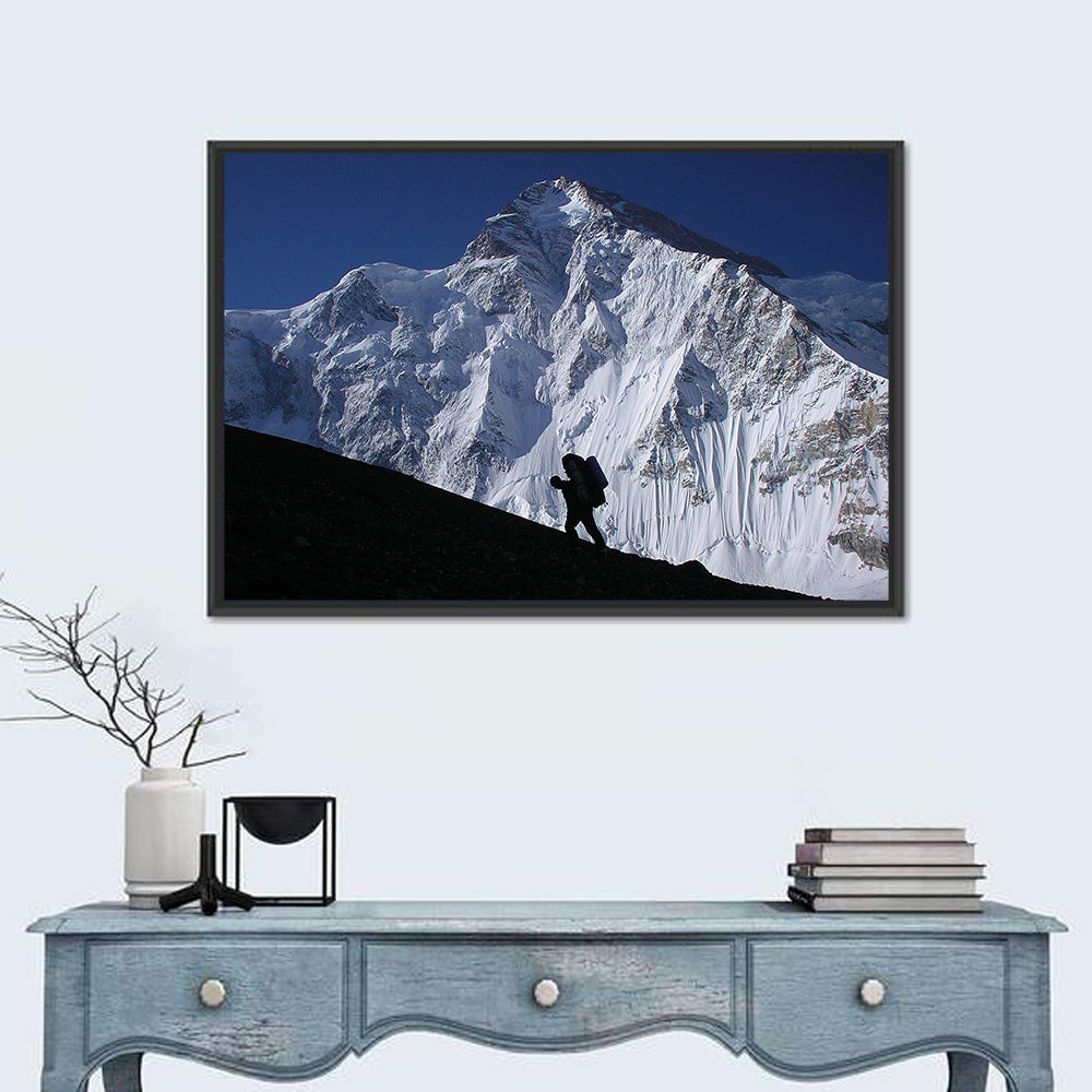 Mountain Climber Silhouette Wall Art