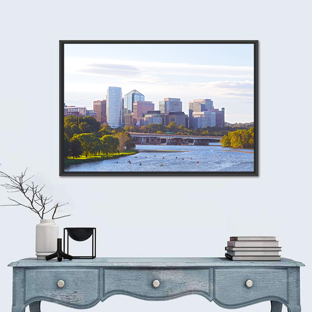 Rosslyn Skyline with Kayaks Wall Art