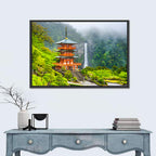 Seiganto-ji Pagoda at Nachi Falls Wall Art