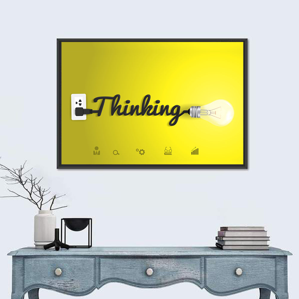 Thinking Cord Typography Wall Art