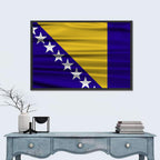 Bosnia and Herzegovina Flag Wall Art