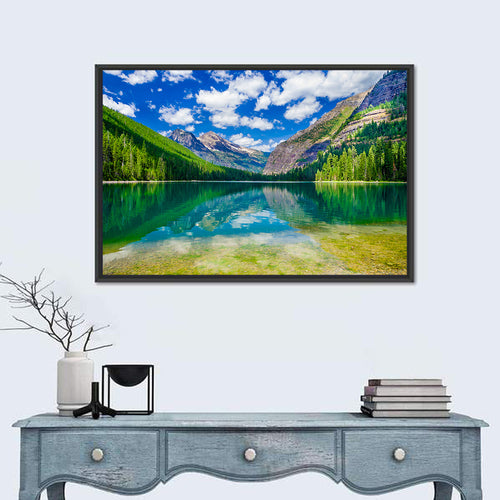 Avalanche Lake Reflection, Glacier National Park Wall Art