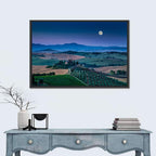 Moonlit Tuscan Hills Wall Art