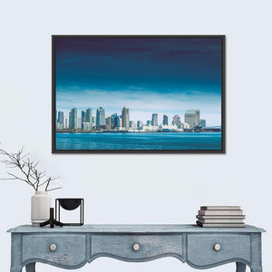 San Diego City Bay Skyline Wall Art