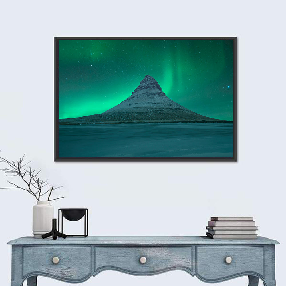 Northern Lights Over Kirkjufell Wall Art