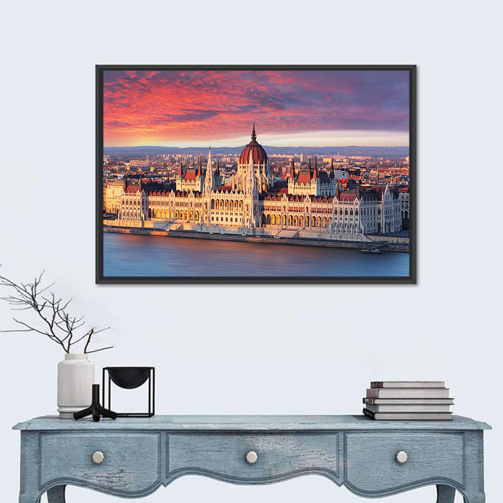 Hungarian Parliament at Dawn Wall Art