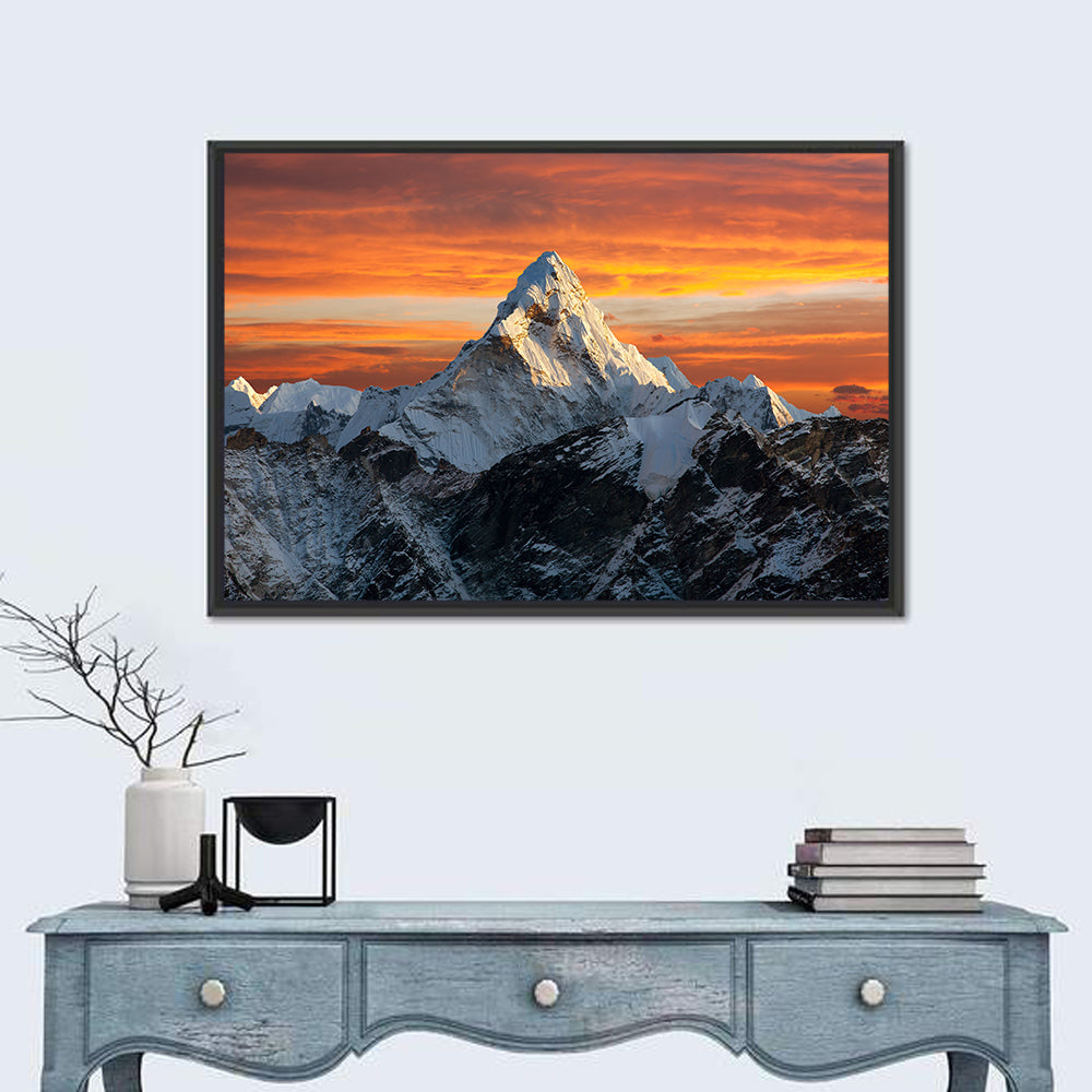 Ama Dablam at Sunset Wall Art