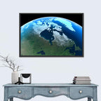 Canada and Greenland from Orbit Wall Art