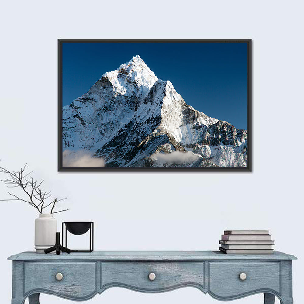 Mount Ama Dablam Wall Art in a room, landscape