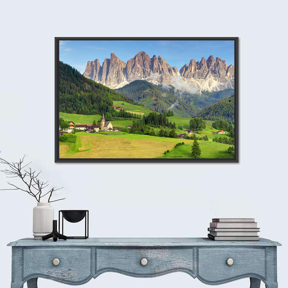 St. Magdalena Church Val Di Funes Wall Art