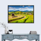 Summer Mountain Village Wall Art
