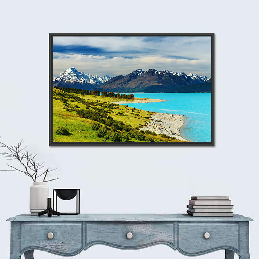 Mount Cook Over Lake Pukaki Wall Art