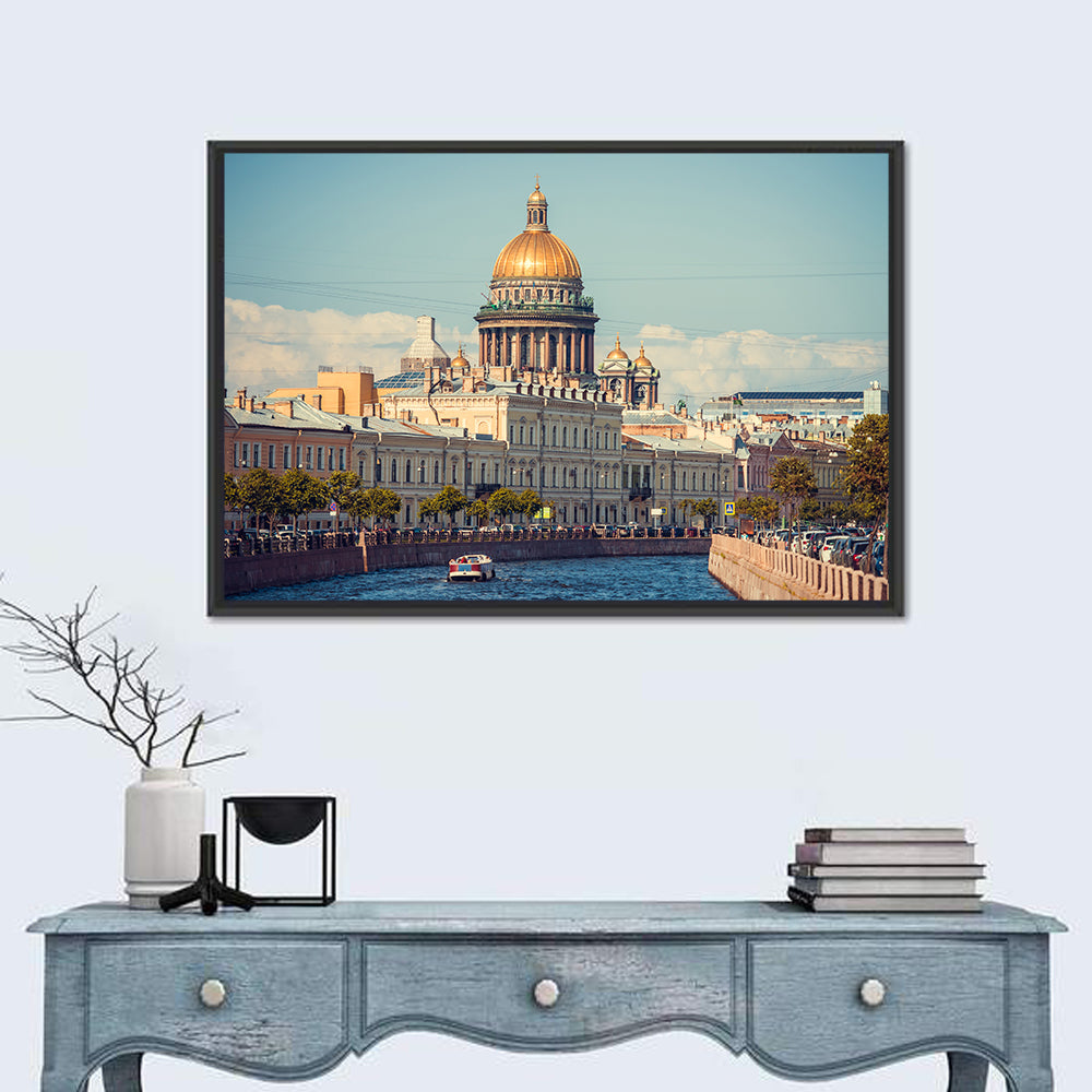 Saint Isaac's Cathedral Dome Wall Art in a room, landscape